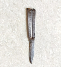 WW2 Antique Rat Brand Unique Foldable Steel Blade Steel Handle Old Knife KN351 picture