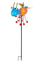 Continental Art Center Enamel Ant Kinetic Garden Stake Colorful Yard Decor picture