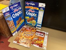 Vintage Kellogg's Crispix Cereal Box Bundle 4 picture