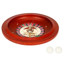 Wooden Roulette Wheel 11 inch Solid Wood Casino Wheels Professional Board picture