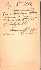Postal Card Sent To Unique Iowa DPO Humboldt Co Pioneer History UX7 1881 V233 picture