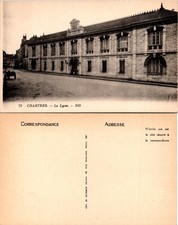 Chartres France Le Lycee Building Black & White Vintage Postcard 73656 picture