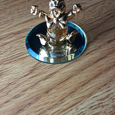 Vintage 1984 Disney Gold Collection Donald Duck Crustal Figurine 24k Gold Plated picture