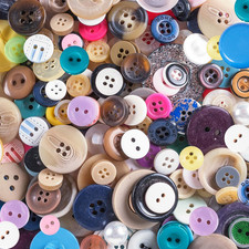 Scrambled Assortment Bag of Buttons for Arts & Crafts, Decoration, Collections, picture