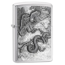 Zippo Windproof Lighter Eagle vs. Snake Brushed Chrome (29637) picture