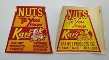 Vintage Kar's Nuts Patch and Decal Nuts to You Ferndale Mi NOS picture