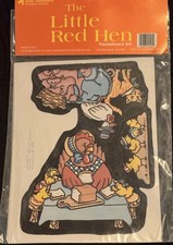🔥Vintage 1985 Judy/Instructo Little Red Hen Flannelboard Aid Set New picture