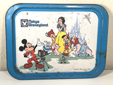 RARE Vintage 1982 Tokyo DISNEYLAND Theme Park Souvenir Metal Tray 10