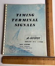1960 PAN AM RCA DATA SUPPORT TIMING TERMINAL SIGNALS MILITARY SPACE PUBLICATION picture