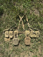 WW2 Original US ARMY/USMC BAR Web Gear Kit picture