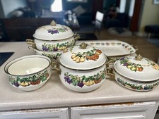 Vintage 11 pc set Tabletops Unlimited “Kensington Garden” RARE Cookware picture