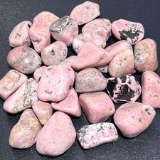 Pink Rhodonite Tumbled Stones (By The Piece or Pound) Bulk Wholesale Lot picture