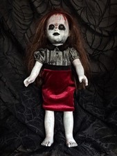 OOAK Creepy Doll 18 In Halloween Prop Handpainted Gothic Girl picture