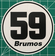 Vintage Sports Car Racing Sticker - BRUMOS 59 Porsche Racing - Daytona 24 Winner picture