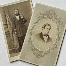 Antique CDV Photograph Dapper Man Calcutta India Possibly 6th Earl Of Mayo picture