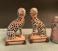 Vintage Fitz & Floyd *Staffordshire Style* Dalmatian Dog Bookends~Figurine Pair picture