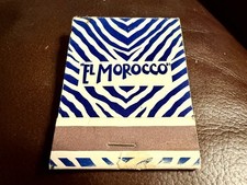 Historic El Morocco Nightclub, New York City, VTG Front Strike Matchbook picture