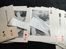 VTG Pre-WWII Black & White Erotica Photography Playing Cards Risqué -Incomplete picture