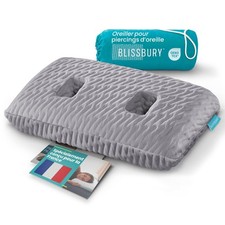 BLISSBURY Piercing Pillow, Ear Pillow with Hole, Adjustable Memory Foam 5