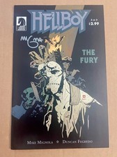 Hellboy The Fury #3 SIGNED Mike Mignola Death 1st print 2011 Dark Horse Comics picture
