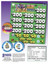 Pull Tab Tickets - Chips - Game - Shake Your Booty - 3,955 ct picture