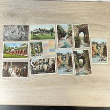 Atq Vtg 1906-1950's Virgina Postcards 11pc Natural Bridge, Luray Charlottesville picture