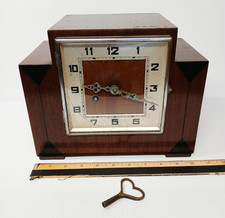 Rare Art Deco Mantel Clock 8 Day Time/Strike by Franz Hermle (no rod & Pendulum) picture