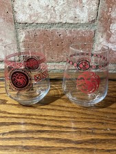 2 GAME OF THRONES 14.4 oz  Drinking Glasses 4.25