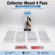 4 Pack Collector Mount Comic Book Wall Mount, 4 PK, CM00012, Books NOT Included picture