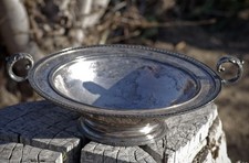 ANTIQUE Silver Plate Large Console BOWL Derby Silver Co. Made in USA c.1890's picture