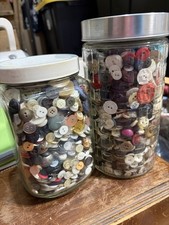 Old Vintage Buttons, 100’s Of Them, Will Come In The Jars picture