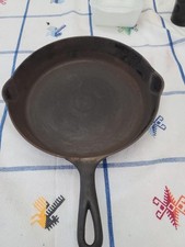 Antique ERIE #9 Cast Iron (Pre Griswold) Skillet No Cracks No Wobble Late 1800s picture