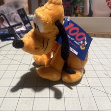 Vintage 2001 Disney World 100 Years of Magic Pluto Bean Bag Plush 8
