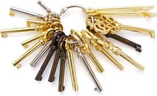 19PCS Universal Skeleton Keys Replacement for Vintage Furniture Old Style Cabine picture