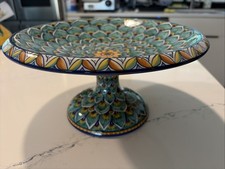DERUTA SBERNA Geribi LRG CENTERPIECE PEDESTAL FRUIT BOWL; XLNT COND picture
