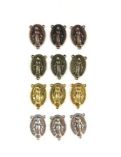 Miraculous Medal Rosary Centerpiece LOT of 12 Centerpiece Medals MIXED METALS picture