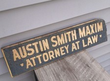 Antique Wood Sign 