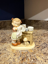 Vintage 1990 Enesco Memories of Yesterday Figurine “Them Dishes Nearly Done”  picture