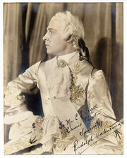 Vintage Rudolph Valentino Signed Stamped Silver Gelatin Photo Monsieur Beaucaire picture