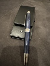 Montblanc Meisterstück Blue Hour Solitaire LeGrand Rollerball Pen W/ 3 Slot Case picture
