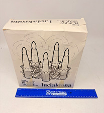 Vintage Gnosjo Konstsmide Luciakrona Electric Advent Candle Wreath Sweden Boxed picture