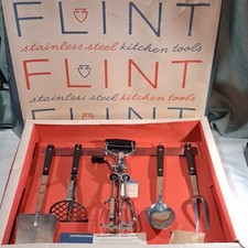 Vintage Ekco Flint Stainless Steel Kitchen Tool Set Model 1968 Boxed NOS 1951  picture