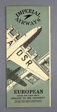 IMPERIAL AIRWAYS EUROPEAN WINTER 1938 - 1939  AIRLINE TIMETABLE  picture