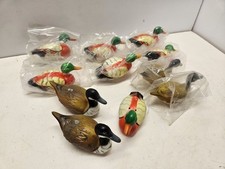 Vtg MCM Lot Of 11 Mallard Ducks & Geese Plastic Salt & Pepper Shakers NOS picture
