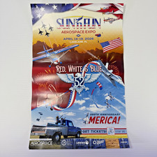 Sun 'n Fun Aerospace Expo 2026 Poster Red White & Blue 250th Anniversary America picture