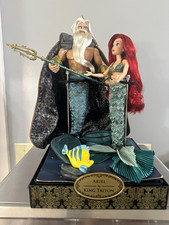 Disney Store Fairytale Series Ariel & King Triton LE Doll Set Exclusive 2019 picture