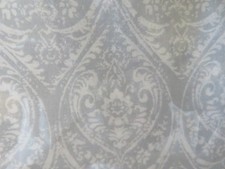 NIP Ann Taylor Queen Sheet Set Grey Ornate Pattern 300 Thread Count Cotton 4pc picture