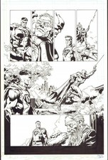 DAVID FINCH SIGNED 2016 BATMAN, SOLOMON GRUNDY, GOTHAM ORIGINAL ART  picture