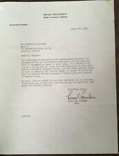 Vtg 1949 Emory University Letter Signed By Leroy E Loemker - Dean 3/28 picture