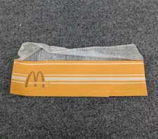 Vintage 1960's 1970's McDonald's Employee Paper Hat Cap Yellow NOS Never Used picture